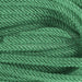 Close-up image of the Faux Jute Flex Tubing in Fresh Green (RE3665N9) with a crisscross pattern, displaying an intricate texture with overlapping layers for a dense woven look.
