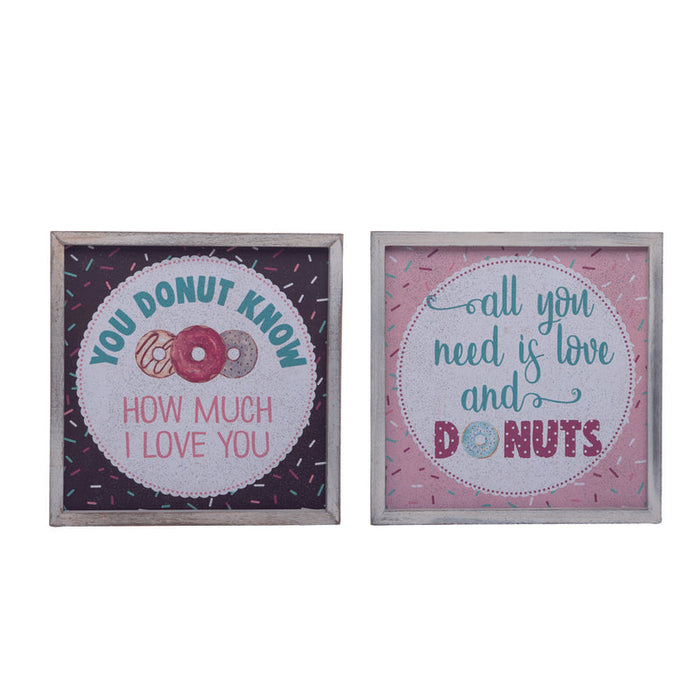 MDF Donut Love Block Assorted A3216