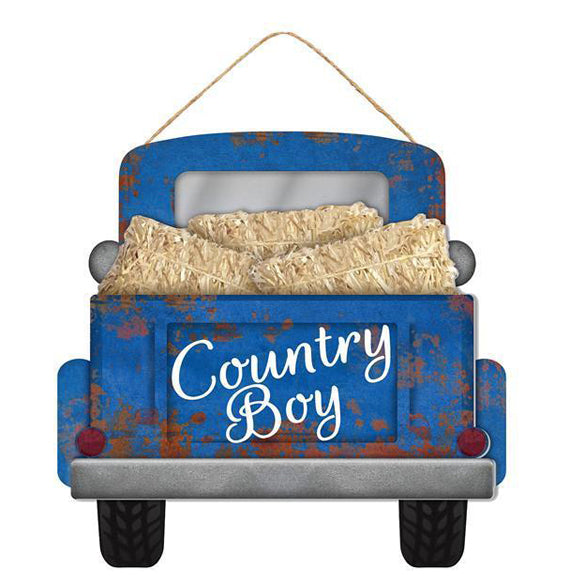 Blue Country Boy Truck Sign AP8523