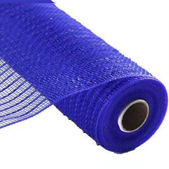 10" Royal Blue Wide Foil Deco Poly Mesh RE136625