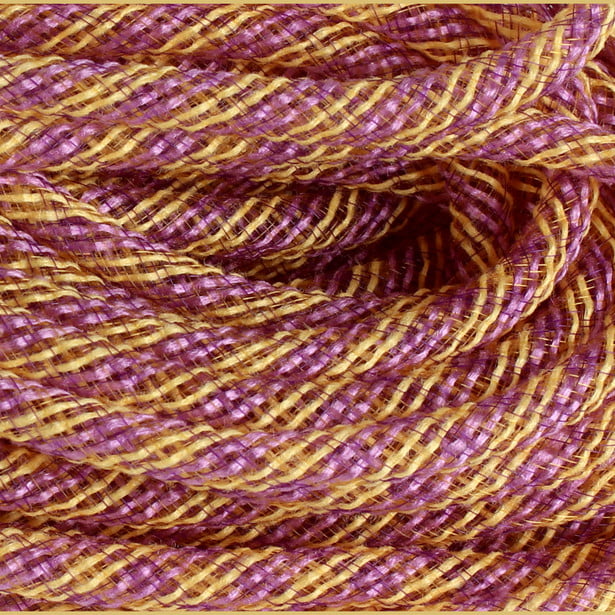 Faux Jute Flex Tubing Purple Yellow