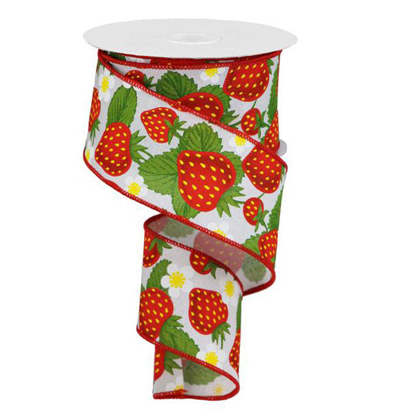 2.5" Strawberries Ribbon RGA118427