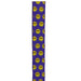 The 2.5 Purple Sunshine Ribbon (RGA137923) is a vertical tie featuring yellow, stylized sun shapes on a plain white background, adding a burst of sunshine to any style.