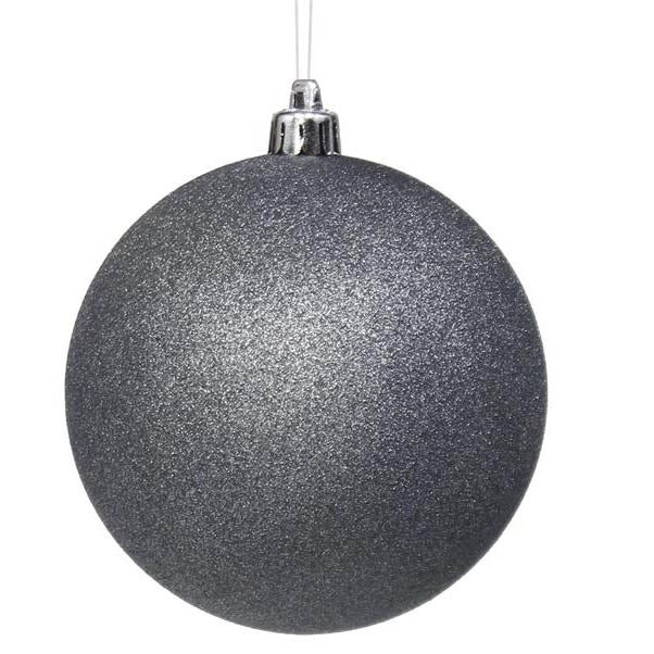 4" Suede Look Slate Ball Ornament XH945890