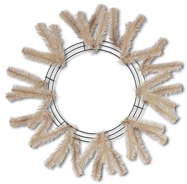 24" Work Wreath Burlap Color XX7488W4