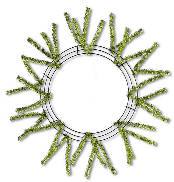 24" Lime Green Metallic Pencil Wreath XX751137