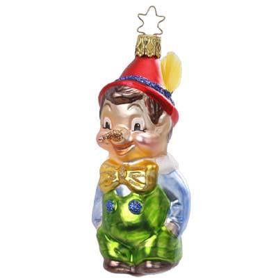 Gepettos Pinocchio Christmas Ornament Inge-Glas of Germany 1-047-12