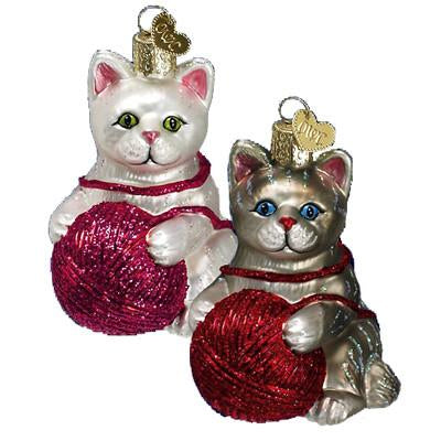 Playful Kitten 12170 Old World Christmas Ornament Assorted