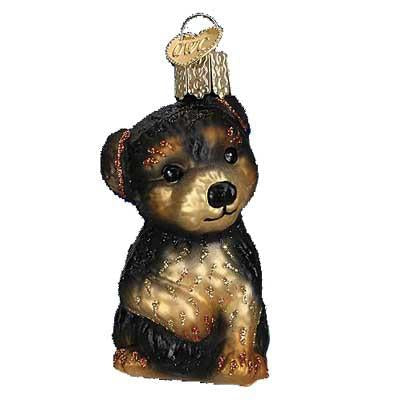 Yorkie Puppy 12348 Old World Christmas Ornament