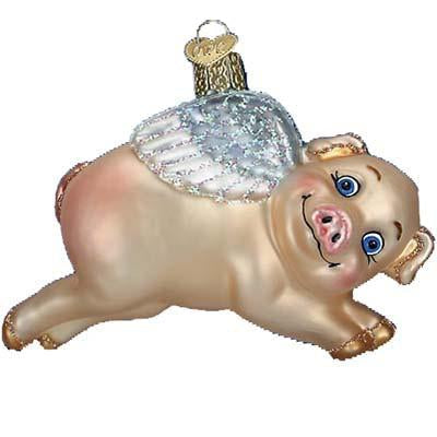 Flying Pig 12352 Old World Christmas Ornament