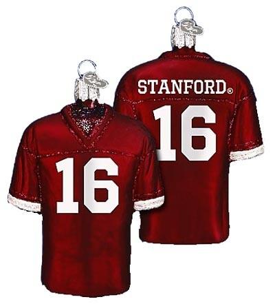 Stanford Football Jersey 60602 Old World Christmas Ornament