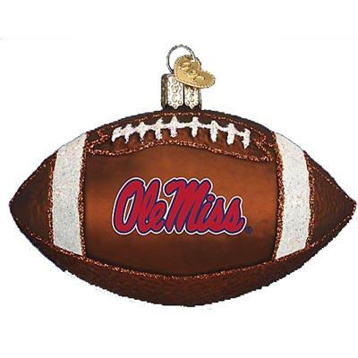 University of Mississippi Ole Miss Football 64000 Old World Ornament