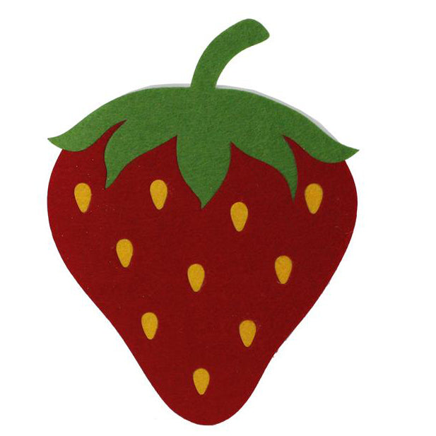 15" Felt Strawberry Sign MS1527